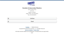 Tablet Screenshot of hunzikerrealty.homesandland.com