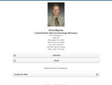 Tablet Screenshot of chrisbaynes.homesandland.com