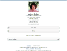 Tablet Screenshot of joanneenglish.homesandland.com