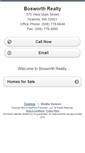 Mobile Screenshot of bosworthrealty.homesandland.com