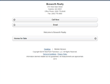 Tablet Screenshot of bosworthrealty.homesandland.com