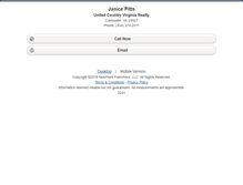 Tablet Screenshot of janicepitts.homesandland.com