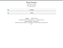 Tablet Screenshot of donnathompson.homesandland.com