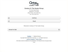 Tablet Screenshot of century21thehuntergroup.homesandland.com