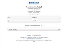 Tablet Screenshot of mountaineerrealty.homesandland.com