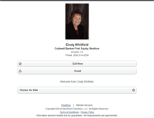Tablet Screenshot of cindywhitfield.homesandland.com