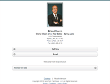 Tablet Screenshot of brianchurch.homesandland.com