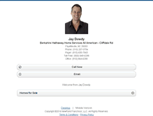 Tablet Screenshot of jaydowdy.homesandland.com