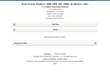 Tablet Screenshot of kristicrutch.homesandland.com
