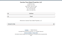 Tablet Screenshot of carolinatrace.homesandland.com