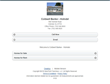 Tablet Screenshot of coldwellbankerholmdel.homesandland.com