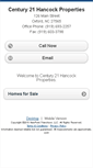 Mobile Screenshot of c21hancockproperties.homesandland.com