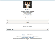 Tablet Screenshot of boallen.homesandland.com