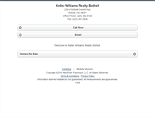 Tablet Screenshot of kellerwilliamsbothell.homesandland.com