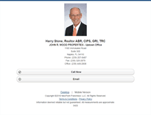 Tablet Screenshot of harrystone.homesandland.com
