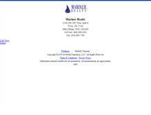 Tablet Screenshot of marinerrealtyonline.homesandland.com