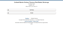 Tablet Screenshot of coldwellbankerkingston.homesandland.com