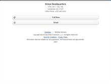 Tablet Screenshot of homeheadquarters.homesandland.com