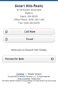 Mobile Screenshot of deserthillsrealty.homesandland.com