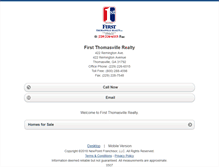 Tablet Screenshot of firstthomasvillerealty.homesandland.com