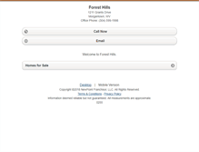 Tablet Screenshot of foresthills.homesandland.com