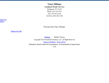 Tablet Screenshot of nancyhillegas.homesandland.com