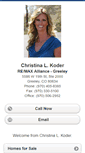 Mobile Screenshot of christinakoder.homesandland.com
