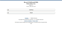 Tablet Screenshot of brucemcdonaldmaui.homesandland.com