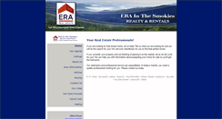 Desktop Screenshot of erainthesmokies.homesandland.com
