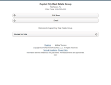 Tablet Screenshot of capitalcityrealestategroup.homesandland.com