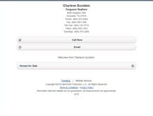 Tablet Screenshot of charlenegoodwin.homesandland.com