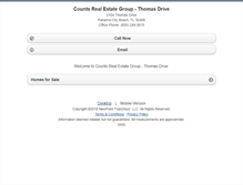 Tablet Screenshot of countsrealestategroup.homesandland.com