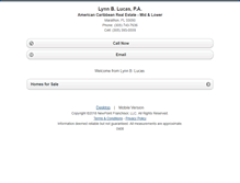 Tablet Screenshot of lynnlucas.homesandland.com