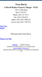 Mobile Screenshot of noradavis.homesandland.com