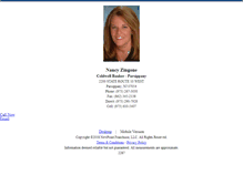 Tablet Screenshot of nancyzingone.homesandland.com