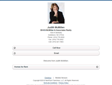 Tablet Screenshot of judithmcmillen.homesandland.com