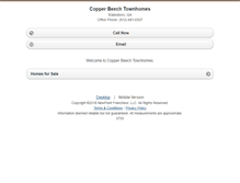 Tablet Screenshot of copperbeech.homesandland.com