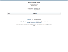 Tablet Screenshot of firstcentralbank.homesandland.com