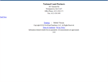 Tablet Screenshot of nationallandpartners.homesandland.com
