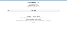 Tablet Screenshot of cloverrealtyllc.homesandland.com