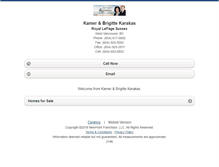 Tablet Screenshot of kamerandbrigittekarakas.homesandland.com