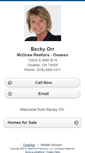 Mobile Screenshot of beckyorr.homesandland.com