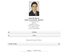 Tablet Screenshot of davidworrie.homesandland.com