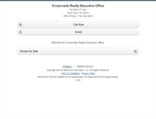 Tablet Screenshot of crossroadstomsriver.homesandland.com