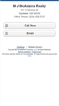 Mobile Screenshot of mjmcadams.homesandland.com