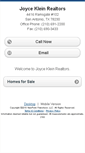 Mobile Screenshot of joycekleinrealtors.homesandland.com