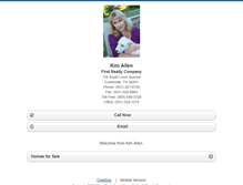 Tablet Screenshot of kimallen.homesandland.com