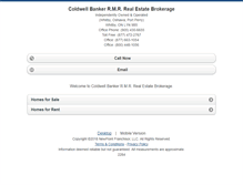 Tablet Screenshot of coldwellbankerrmr.homesandland.com