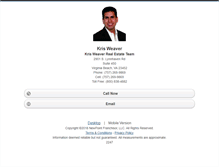 Tablet Screenshot of krisweaverteam.homesandland.com