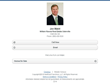 Tablet Screenshot of jonmatelcapecod.homesandland.com